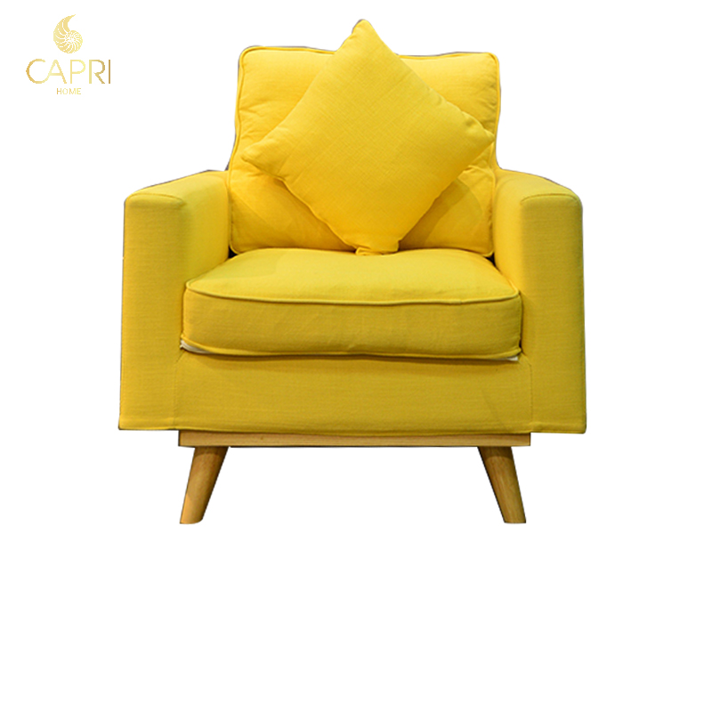 Đồ nội thất cao cấp Capri Home: Sofa đơn vàng