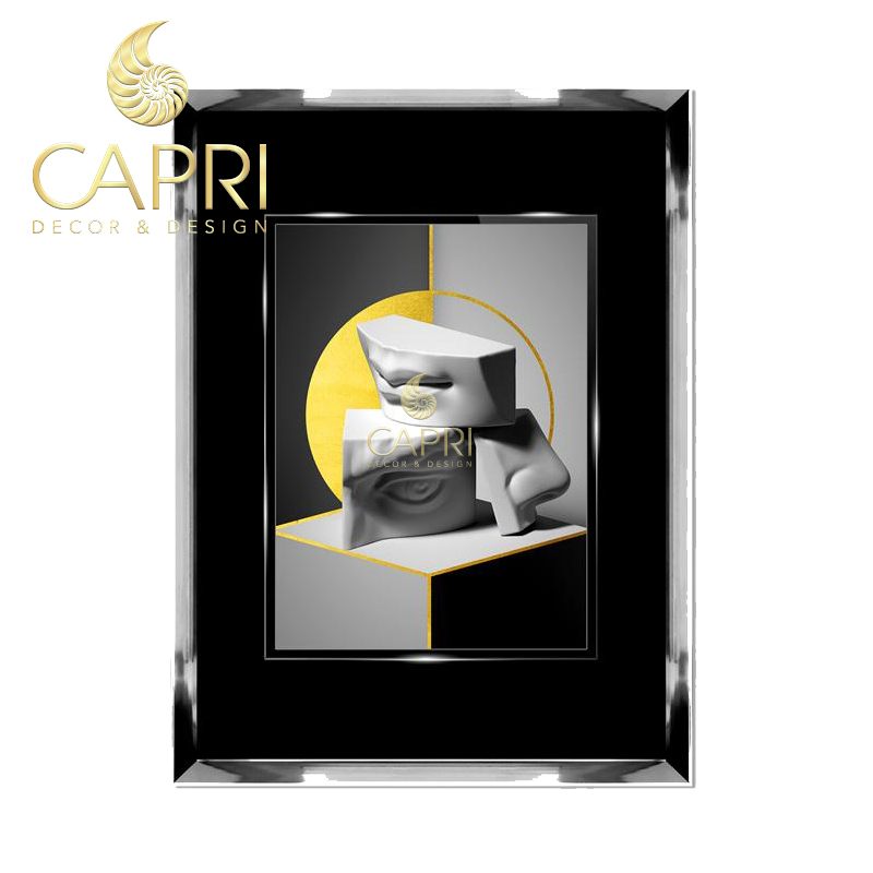 Tranh pha lê cao cấp Capri Home: Trừu tượng  Hình Khối (mẫu 3)